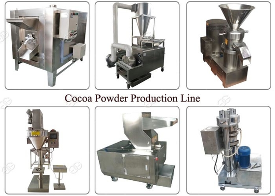 China Industrielle Kakaopulver-Fertigungsstraße, Nuss-Werkzeugmaschine 100 kg/h Kapazitäts- fournisseur