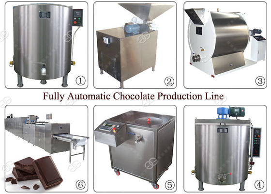 China Vollautomatische industrielle Nuss-Butterschleifer-Schokoladen-Fertigungsstraße, die Maschine herstellt fournisseur