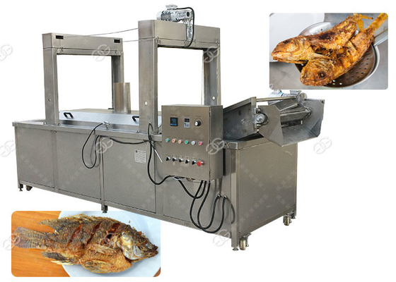 China Große Kapazitäts-Edelstahl-Fische, die Maschinen-/Hühnerflügel-Bratpfannen-Maschine braten fournisseur