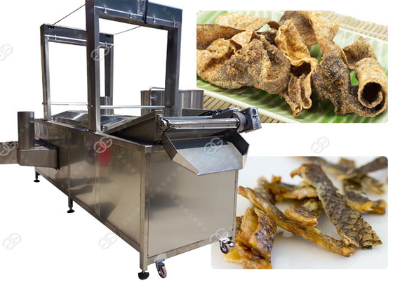 China Knusperige Fische enthäuten die Pommes-Frites, die Maschinen-Gas-Art 100 - Kapazität 200kg/H braten fournisseur