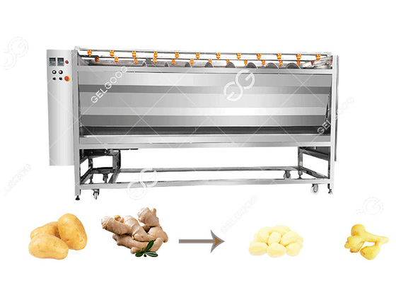 China 200-3000kg/T kundengerechte Handelskartoffel Ginger Cleaning And Peeling Machine mit Fabrikpreis fournisseur