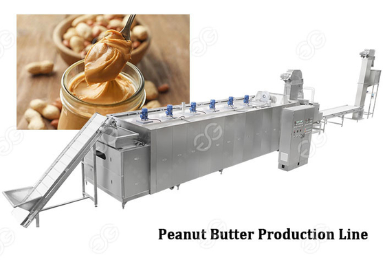 China 500-Kilogramm-industrielle Nuss-Butterschleifer-Erdnussbutter-Produktlinie vollautomatisch fournisseur
