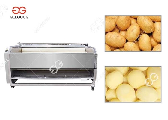 China Kartoffel-Karotten-Reinigung und Schale zwei in einem Maschinen-kleinen Maßstab fournisseur