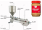 Halbautomatische Nahrungsmittelverpackungsmaschine-Erdnussbutter-Glas-Füllmaschine fournisseur