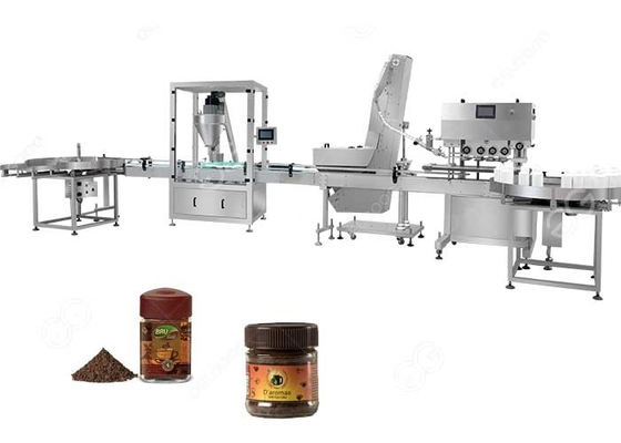 China Pulver-Füller-Maschinen-Kaffee-Pulver-Füllmaschine China-Hersteller-20-35bottles/min fournisseur