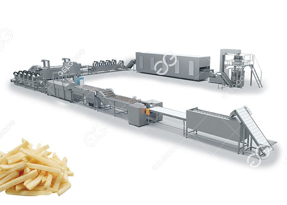 China Kundengerechte Fabrik-vollautomatische gefrorene Pommes-Fritesfertigungsstraße-Kartoffel-Verarbeitungs-Ausrüstung fournisseur