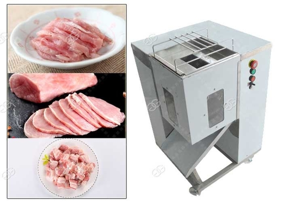 China Gekochtes Fleisch-Würfel-Schneidemaschine-Handbuch für die Fleisch-Silk Verarbeitung, Edelstahl fournisseur
