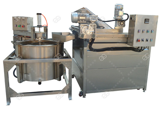 China Multifunktionshühnerautomatische Bratpfannen-Maschine, ununterbrochene Namkeen-Bratpfannen-Maschine fournisseur