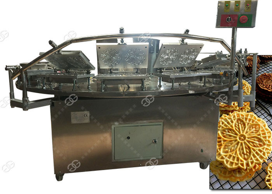China Knusperige Sonnenblumen-Plätzchen-Imbisse, die Maschine Italien elektrischen Pizzelle-Bäcker machen fournisseur