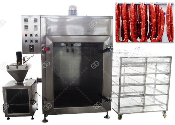 China CER führte Fleisch-Wurst-Rauchmaschine automatischen Fisch-Rauch-Ofen 50KG/H fournisseur