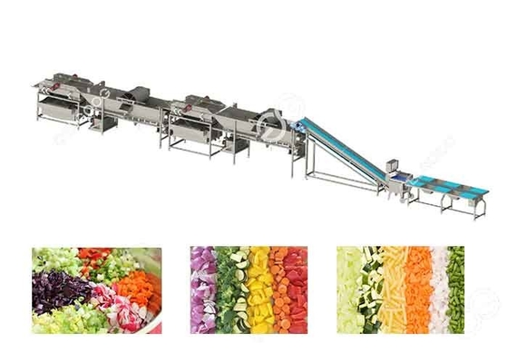 China Handelsgemüsefrucht-Reinigungs-Ausrüstungs-Gemüseproduktlinie für Gemüseverarbeitungsanlage fournisseur