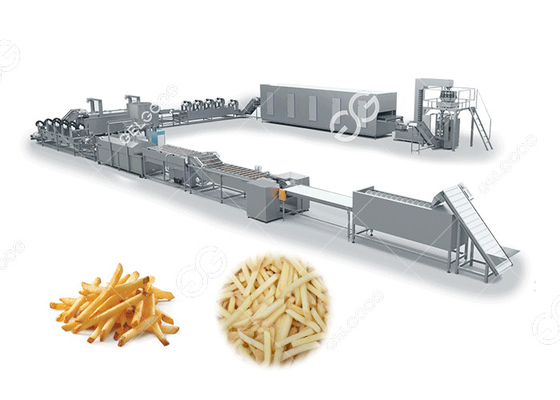 China Handelskartoffelchip-Produktionsmaschine gefrorene Pommes-Frites mit Fluss-Produktion fournisseur