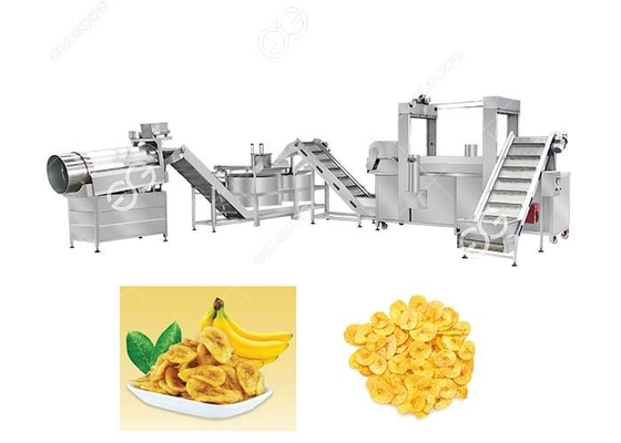 China Ununterbrochene Banane bricht die Herstellung der Maschine/der industriellen Bananen-Chip-Bratpfannen-Maschine ab fournisseur