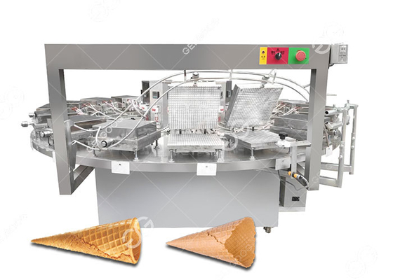 China Halb automatischer Eiscreme-Waffel-Kegel, der Maschine, Kegel-Keks-Maschine 1200PCS/H herstellt fournisseur