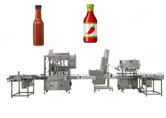 China 20 Flaschen-Min Industrial Chili Sauce Fillings-Maschine Chili Paste Filling Line fournisseur