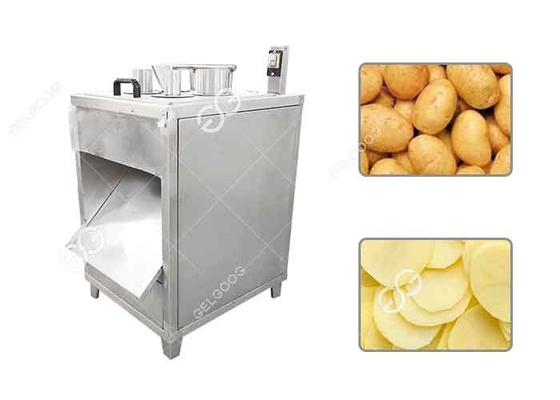 China 300-500kg/H Kartoffel Chips Cutting Machine Potato Chips, der Maschinen-Kosten macht fournisseur