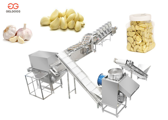 CER bestätigte den Handelsknoblauch, der Verpackenfertigungsstraße-Knoblauch-Peeler-Maschinen-Projekt abziehend sich trennt fournisseur
